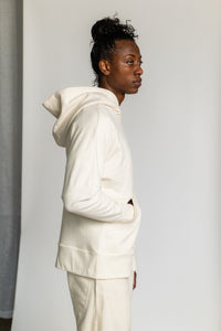 2-Pocket Knit Anorak in Undyed 9oz Organic Cotton French Terry
