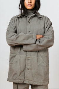 10-Pocket Maker Coat in Pomegranate Green 10oz Organic Twill and Duck Canvas