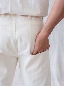 6-Pocket Drawstring Pant in Colorgrown Organic Cotton Herringbone